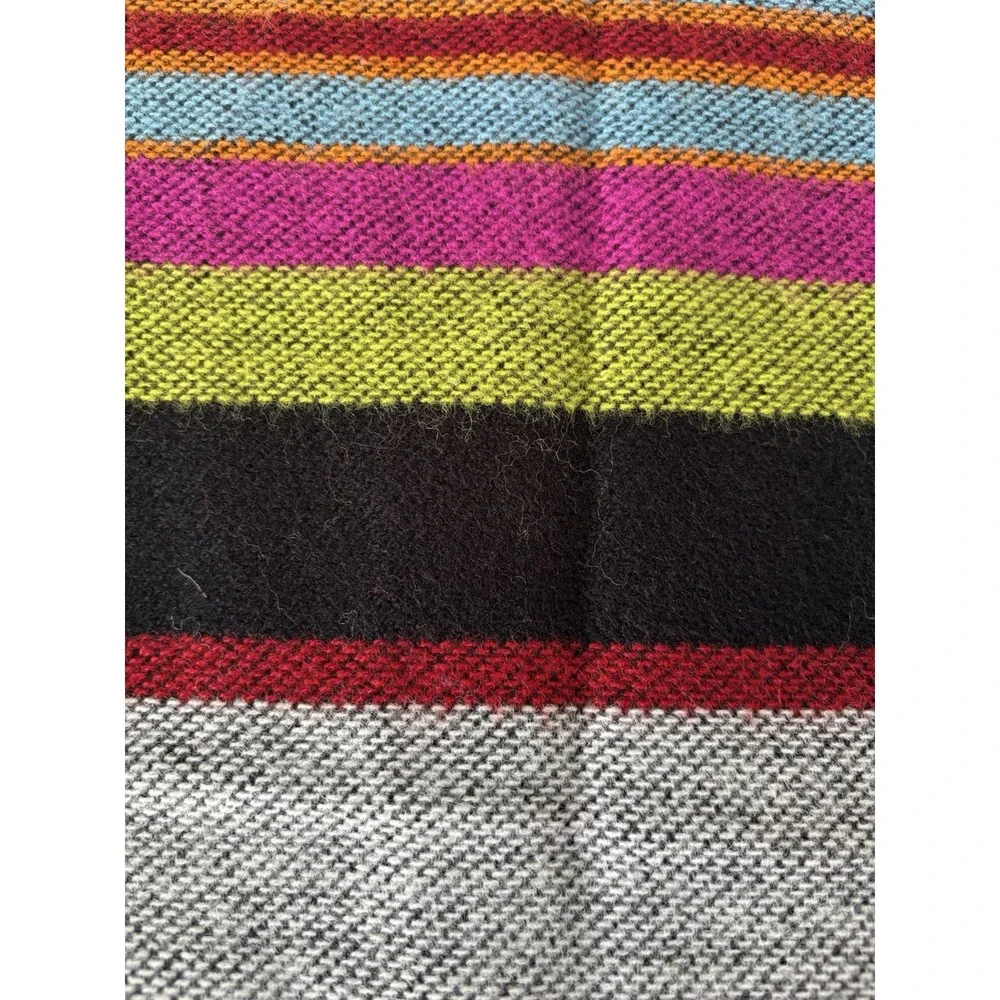 LOT/3‎ V. Fraas Women's Scarves Scarf Acrylic Fringe Winter Plaid Stripe Print